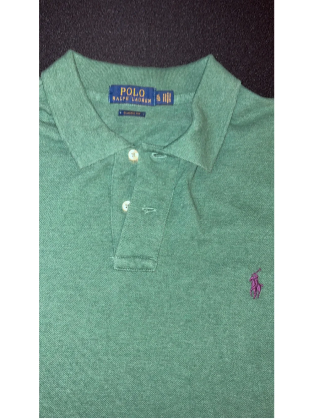 Polo Ralph Lauren Men's Classic Fit Pique Polo Shirt in Heather Green XL